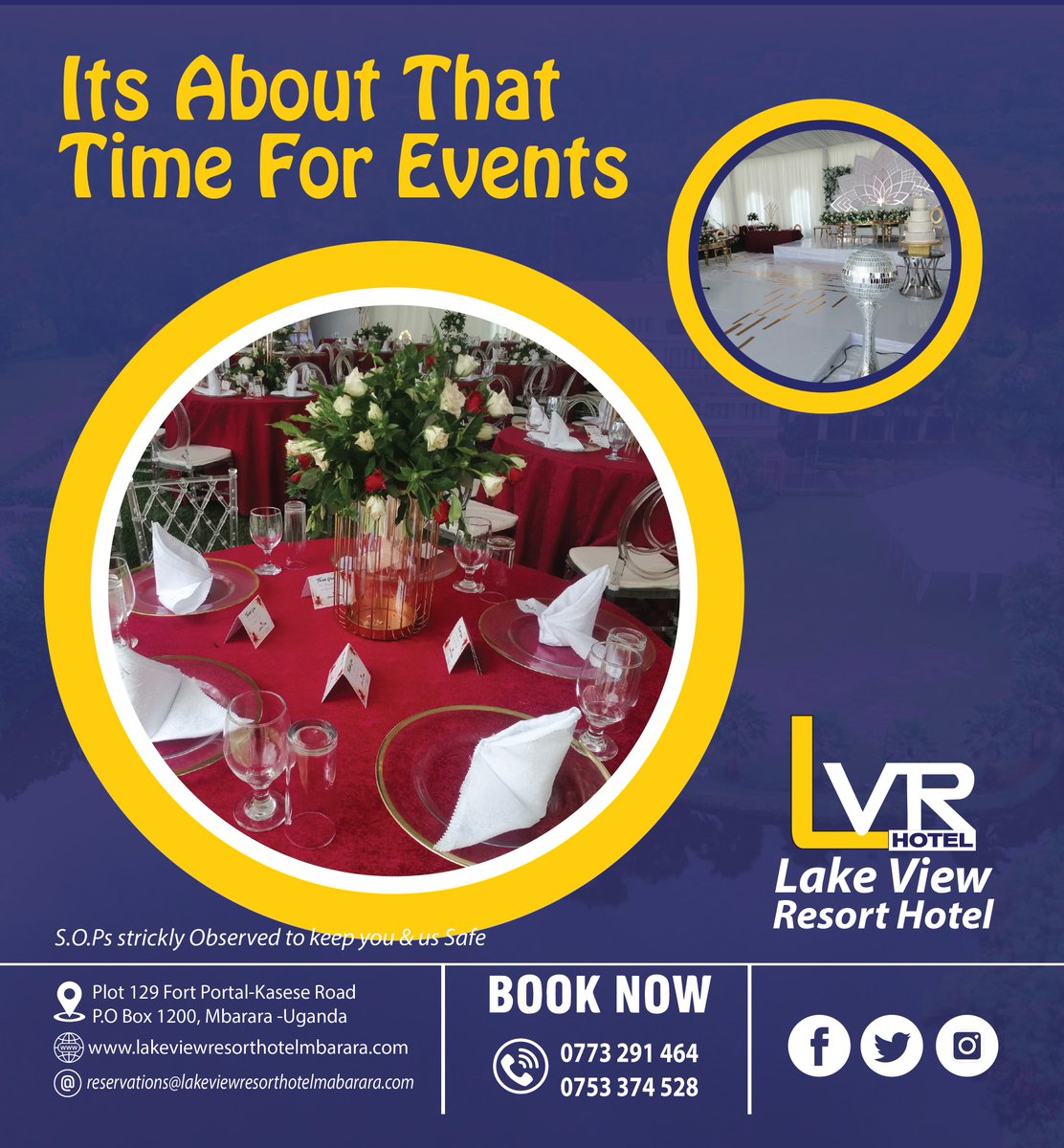 LakeViewHotelUG's tweet photo. Its about that time the events get to roll in in full glamour and pomp, We are here
BOOK NOW; 0773291464 / 0753374528
#Staycation2021 #Staycation2022 #staysafe #socialdistancing #nearcation #relax #homeawayfromhome #hotels #restaurant https://t.co/zKFm0Rohg8