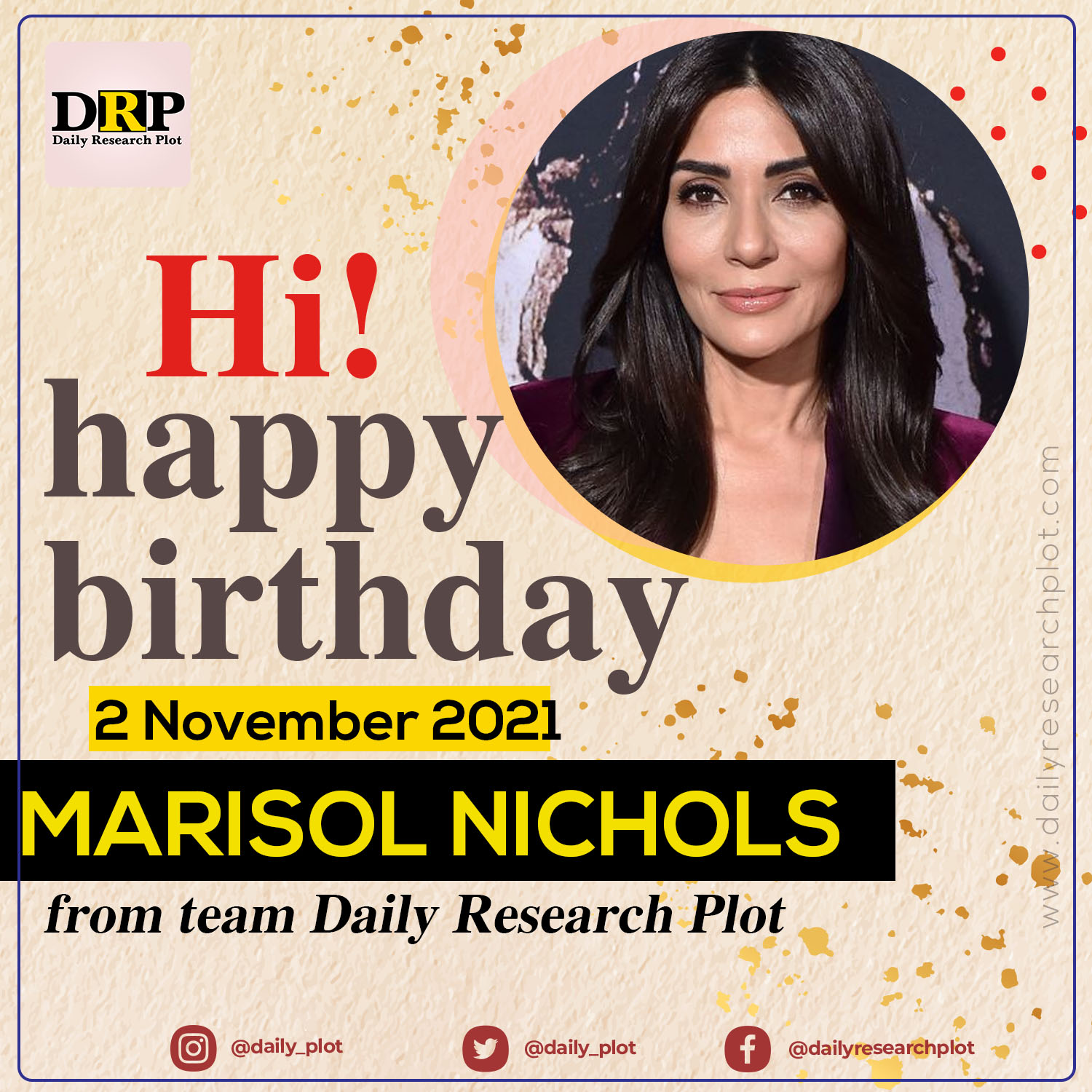 Happy Birthday!
Marisol Nichols 