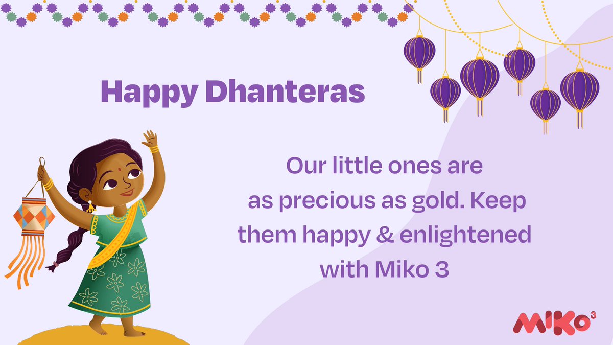 MikoRobot's tweet image. 𝐖𝐚𝐫𝐦 𝐰𝐢𝐬𝐡𝐞𝐬 𝐨𝐟 𝐃𝐡𝐚𝐧𝐭𝐞𝐫𝐚𝐬!
On this auspicious day gift your kids the riches as good as gold. Like Miko 3! An AI-powered intelligent robot for kids.
#Miko3 #AI #Robotforkids #Dhanteras #Dhanteras2021