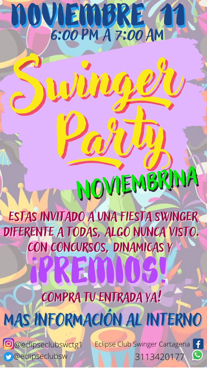eventseclipsesw's tweet photo. Anímate a participar de esta fiesta, en medio de la naturaleza,piscina asado y sobre todo mucho erotismo.
No te lo pierdas más información por nuestras diferentes redes sociales o llámanos al 3113420177. https://t.co/hhfQfh7Zk7 https://t.co/UAUh5pSHnH