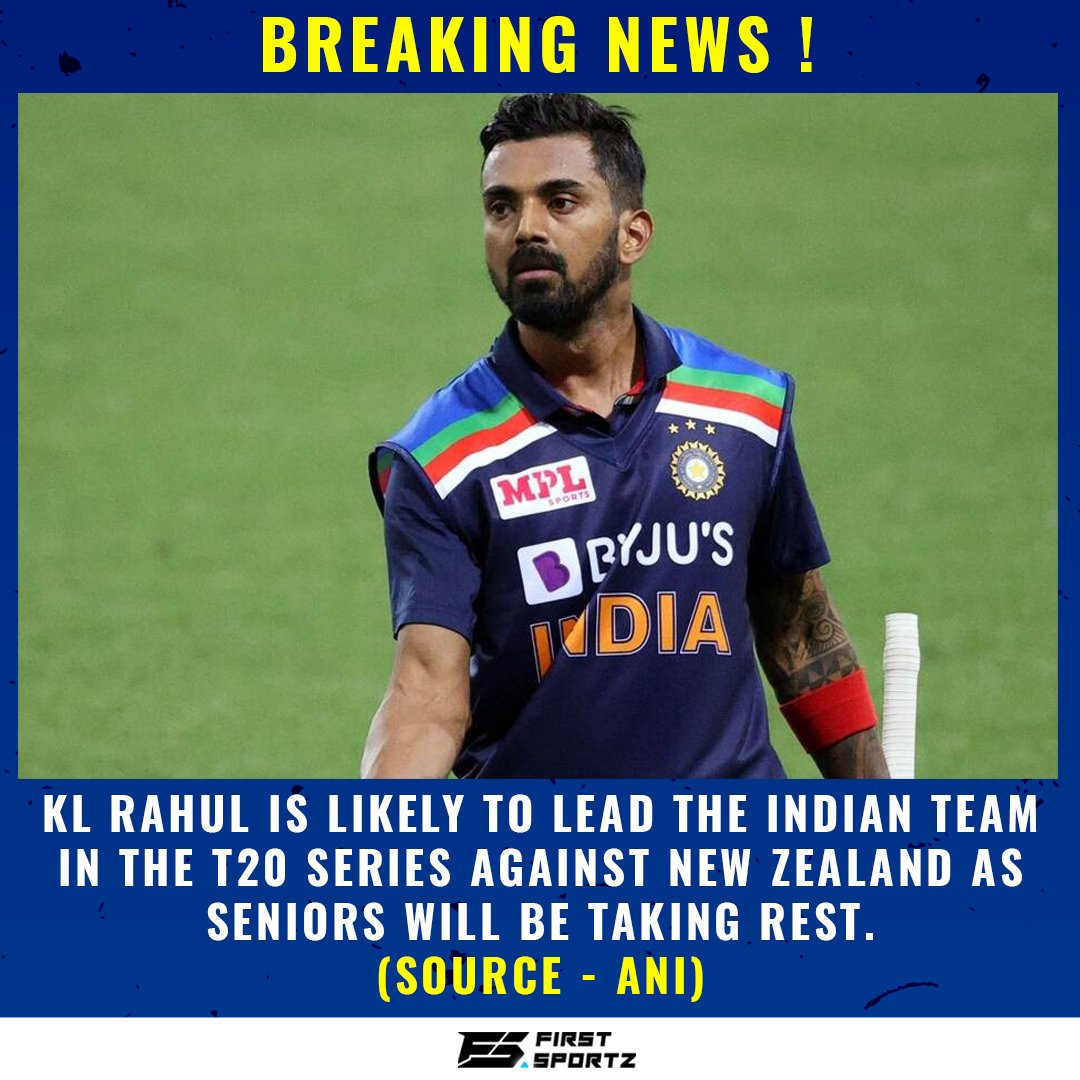 SGBabu666's tweet photo. #indiancricket 🚨 BREAKING 🚨

KL RAHUL to lead Indian cricket team 🇮🇳

#T20WorldCup21 #KLRahul #INDvNZ #indiancricket #Cricket #TeamIndia #India #indvsnab #IndVsPakistan #ViratKohli https://t.co/Ny3ja1U2km