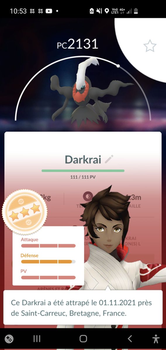 YounessPika's tweet photo. Un Darkrai 98% presque 😅 trouvé après deux raids
#pokemon #PokemonGO #PokemonGoRaid #Darkrai #pogo #pogofr #pogoraids #pogoraid #PokemonGoApp https://t.co/E6DpJDJ2Gn