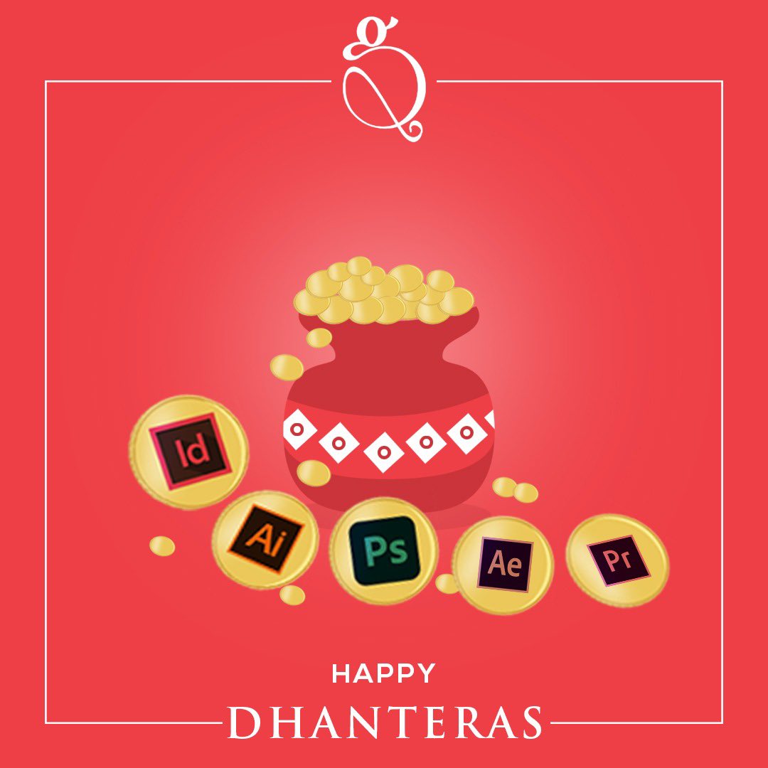GraphicsQ's tweet photo. Go #Digital with #GraphicsQue this #Dhanteras and grow your #Business!!

#ShubhDhanteras to everyone!!✨❤️🎉
#GQ #Diwali https://t.co/oPl7mgaVJc