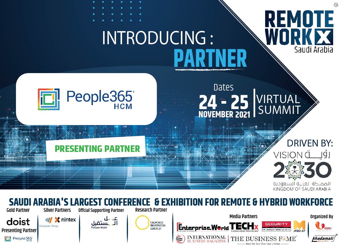 remote_workx's tweet photo. Ucon welcomes People365 as our Presenting Partner for #RemoteWorkx Saudi Arabia!
#WorkFromHome #remoteworking #wfh #remoteworks #RemoteMovement #virtualevent #remotework #saudi #vision2030 #saudievents #kingdom #المواردالبشرية #السعودية #رؤيةالسعودية_2030 #تطوير #عمل #عن #بعد https://t.co/4sFQO5YDyg