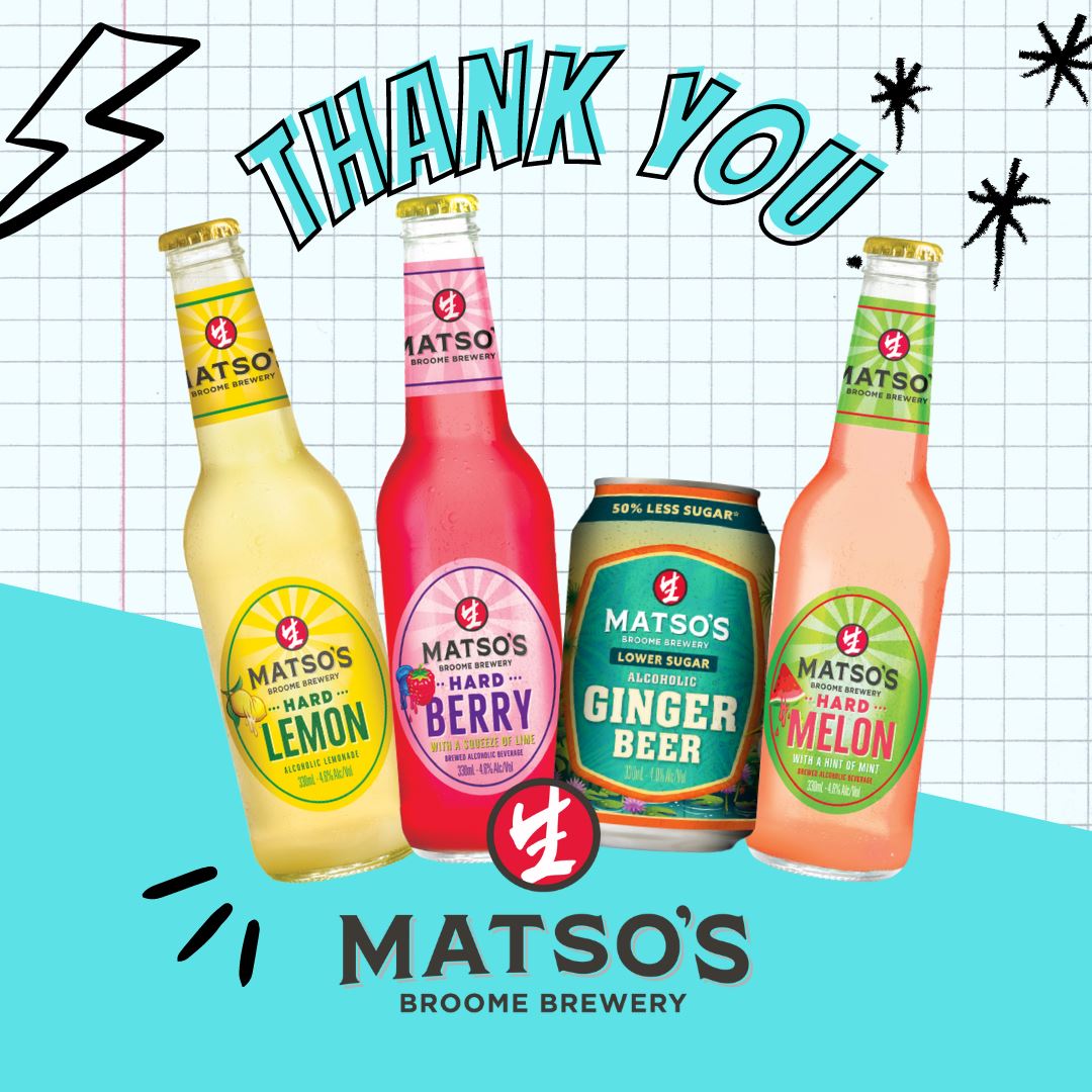 RuralMediaWA's tweet photo. Quiz Night prize: Thanks to Matso's Beer for coming on board as a Quiz Night prize sponsor. 

They've donated four (FOUR!) cartons of their favourites for some lucky winners to take home. Have you booked your quiz night table yet?

Book tickets: https://t.co/CAJglckn4t https://t.co/FcpHOr1uKi