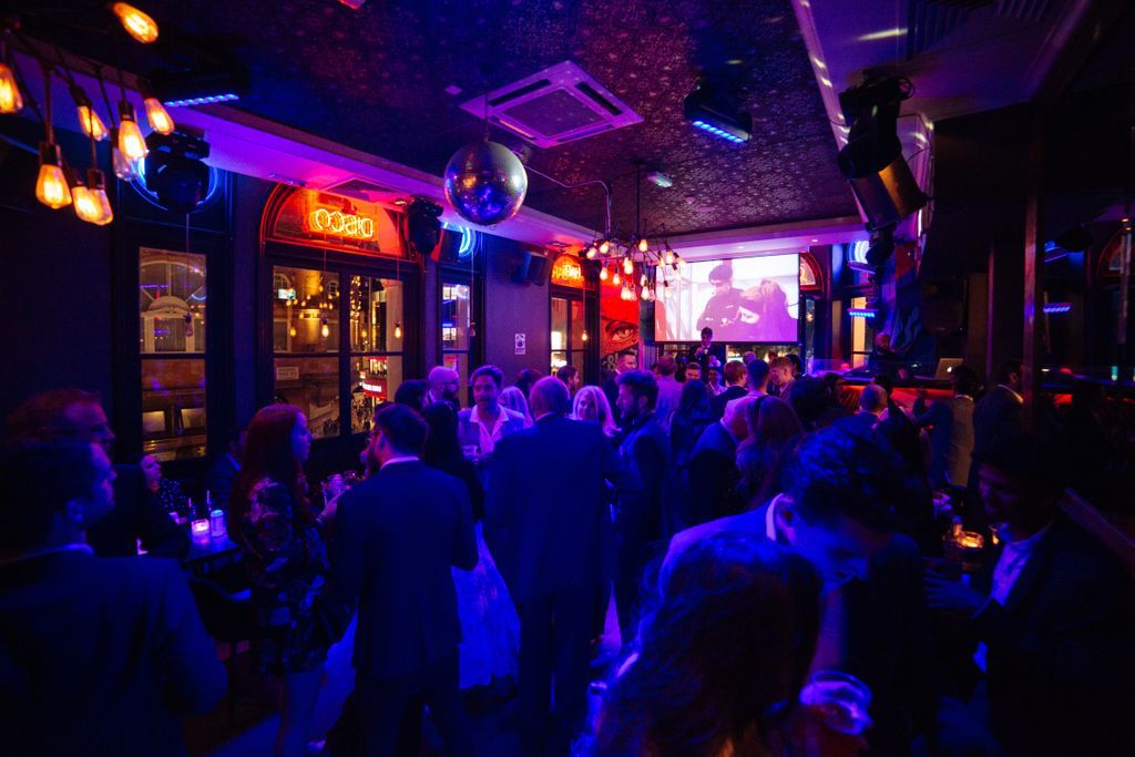 SlammerFilm's tweet photo. After the screening at the Odeon, we had an amazing after party at Ruby Blue. What a fantastic night in Leicester Square!🥂 

📷 Splento
#Slammerfilm #SlammerScreening #afterparty #rubyblue https://t.co/y9E218ffGZ