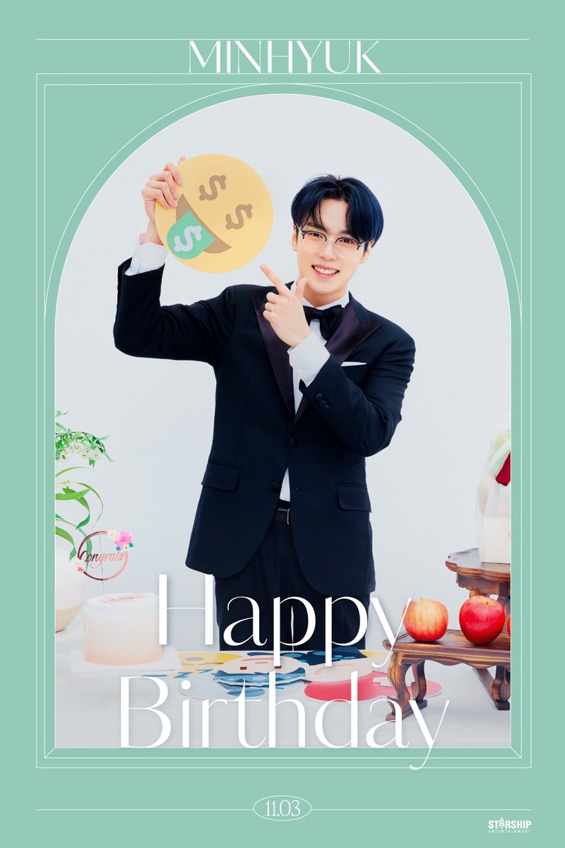 211103
❤ HBD ❤  
#MONSTAX #MINHYUK

#몬스타엑스 '#민혁'의 
생일을 축하합니다🎂🎉

#MONSTA_X
#HBDtoMINHYUK
#1103우리에게달려온날_민혁데이