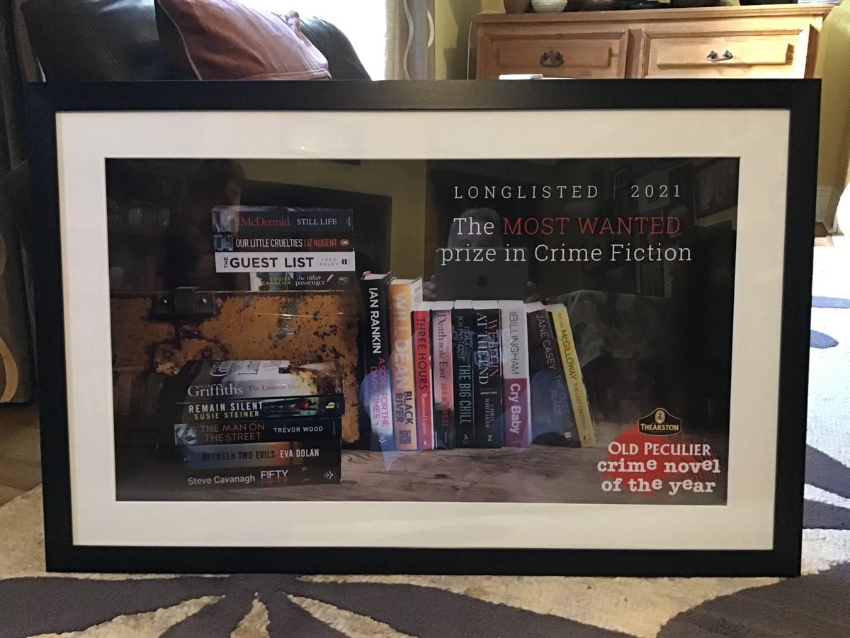 TrevorWoodWrite's tweet photo. Old news I know but just got this beauty back from the framing shop and can't stop staring at it. Now just got to work out where to put it! @TheD20Authors @QuercusBooks @northern_crime @HarrogateFest https://t.co/NP4fBs8oGx
