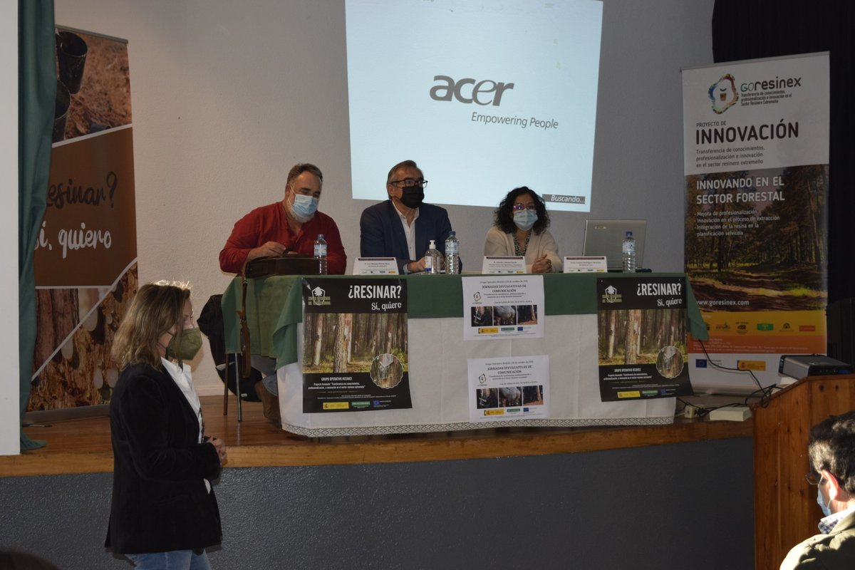 goresinex's tweet photo. El pasado 28/10 la Casa de la Cultura de Gata acogía la Jornada divulgativa de comunicación del proyecto “Transferencia de conocimientos, profesionalización e innovación en el Sector Resinero Extremeño” 

#resinex #goresinex #resina #Sierradegata #Extremadura https://t.co/E24Y1c82Sj