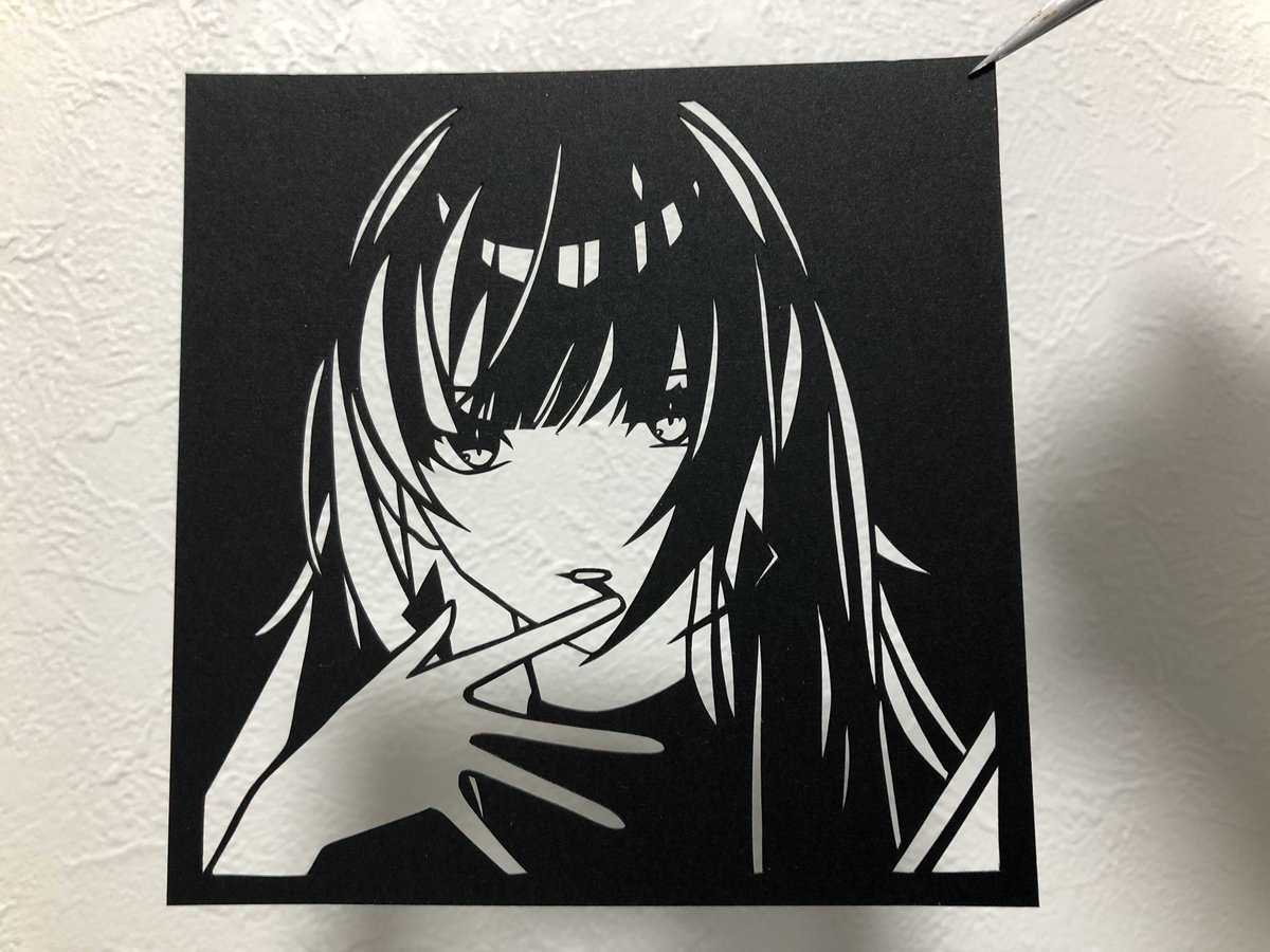 Vsinger、百瀬ヒバナさん。

#百瀬ヒバナ
#ヒバナ大和絵
#切り絵 