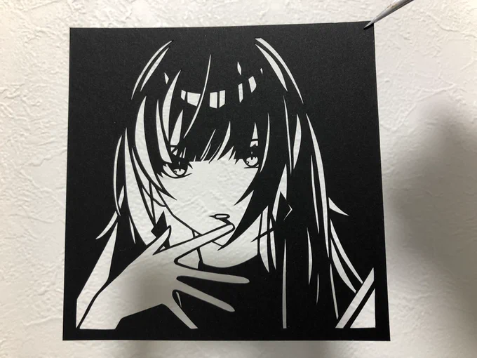 Vsinger、百瀬ヒバナさん。

#百瀬ヒバナ
#ヒバナ大和絵
#切り絵 