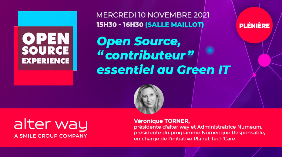 #OSXP2021 : Ne manquez pas la plénière de veronique TORNER Open Source 'contributeur' essentiel au #GreenIT de l'@OSXP_Paris ! 🍃 Obtenez votre badge gratuitement 👉 bit.ly/36fay72 @Pole_Systematic @numeum_ @Planet_TechCare