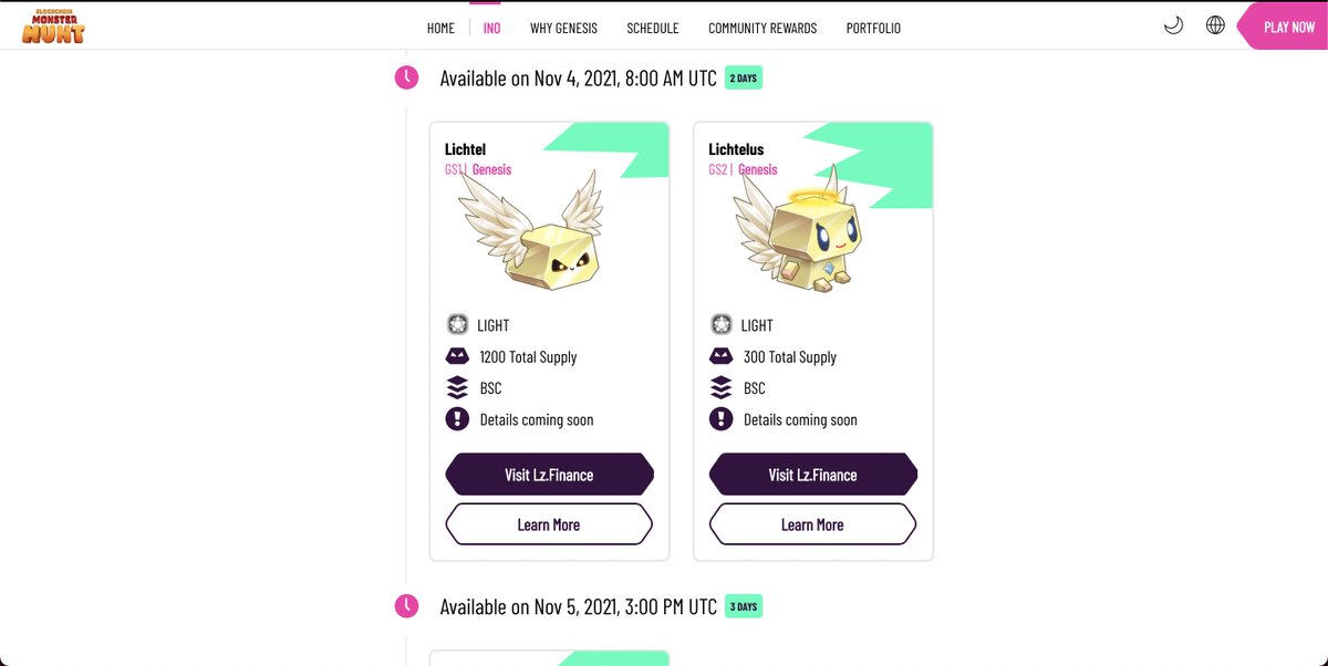 launchzoneann's tweet photo. 🎏 Meet the monsters on Nov 4, 2021, 8:00 AM UTC 🤩

🥳 #NFT #monsters are born, caught and traded across multiple chains. Battle other monsters directly on the blockchain and earn attractive rewards.

👉 Be ready to start your hunt: https://t.co/bl2FG6PbvL https://t.co/Rikt069Vvt