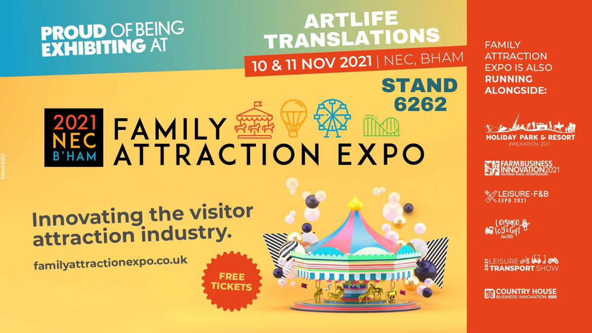 Luna Jungblut (@lunajungblut) on Twitter photo Bespoke #translation services for the Visitor Attraction Industry. Make your stories, experiences, websites, signage, maps... available in all languages with Artlife Translations, stand 6262 <a href="/FamilyAttractEx/">Family Attraction Expo</a> #FamilyBiz artlifetranslations.com Bespoke #translation services for the Visitor Attraction Industry. Make your stories, experiences, websites, signage, maps... available in all languages with Artlife Translations, stand 6262 <a href="/FamilyAttractEx/">Family Attraction Expo</a> #FamilyBiz artlifetranslations.com