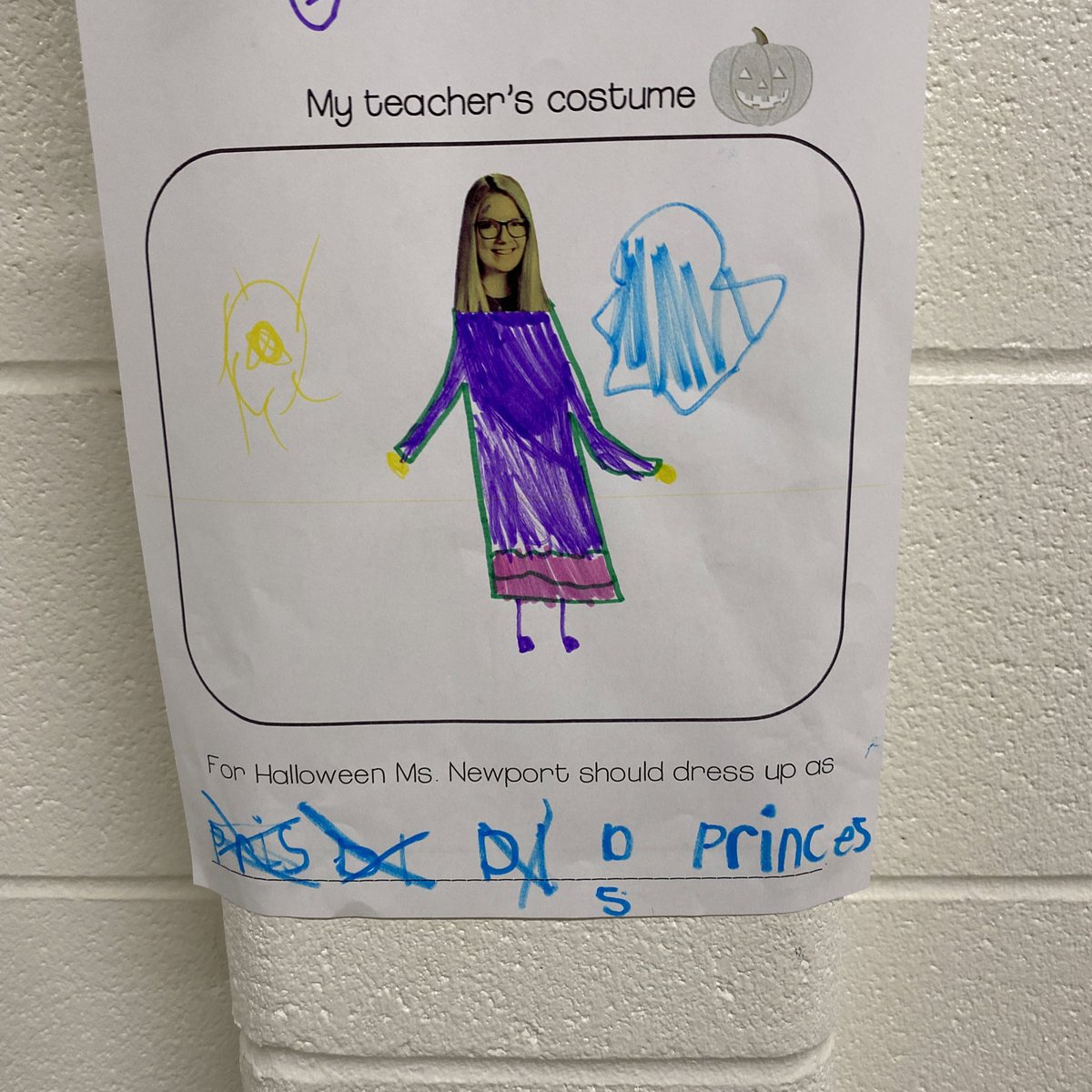 Madie426's tweet photo. For Halloween Ms. Newport should dress up as… https://t.co/b29RFZ49jq