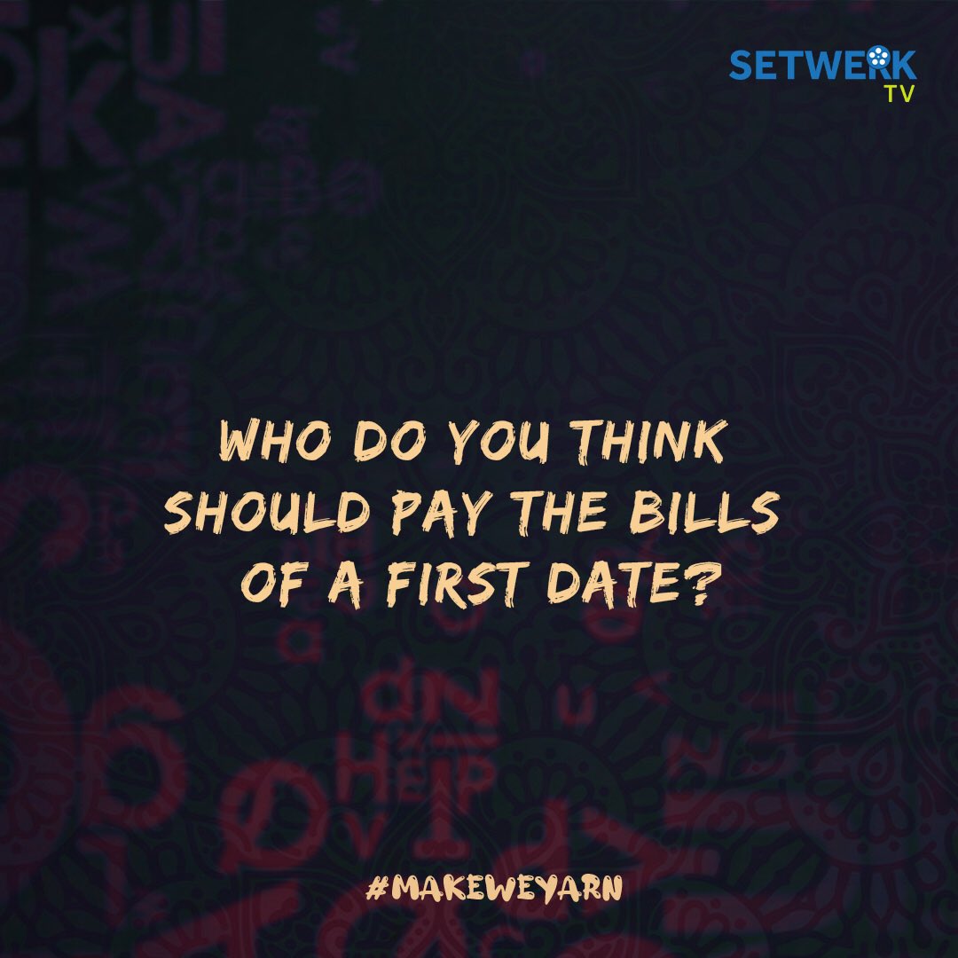 SetwerkTv's tweet photo. Some say the man, some say the ladies, some say whoever set the date. What’s your opinion?

#Makeweyarn #setwerk #setwerktv #gist #topics #hottopics https://t.co/LvY99JKq9y