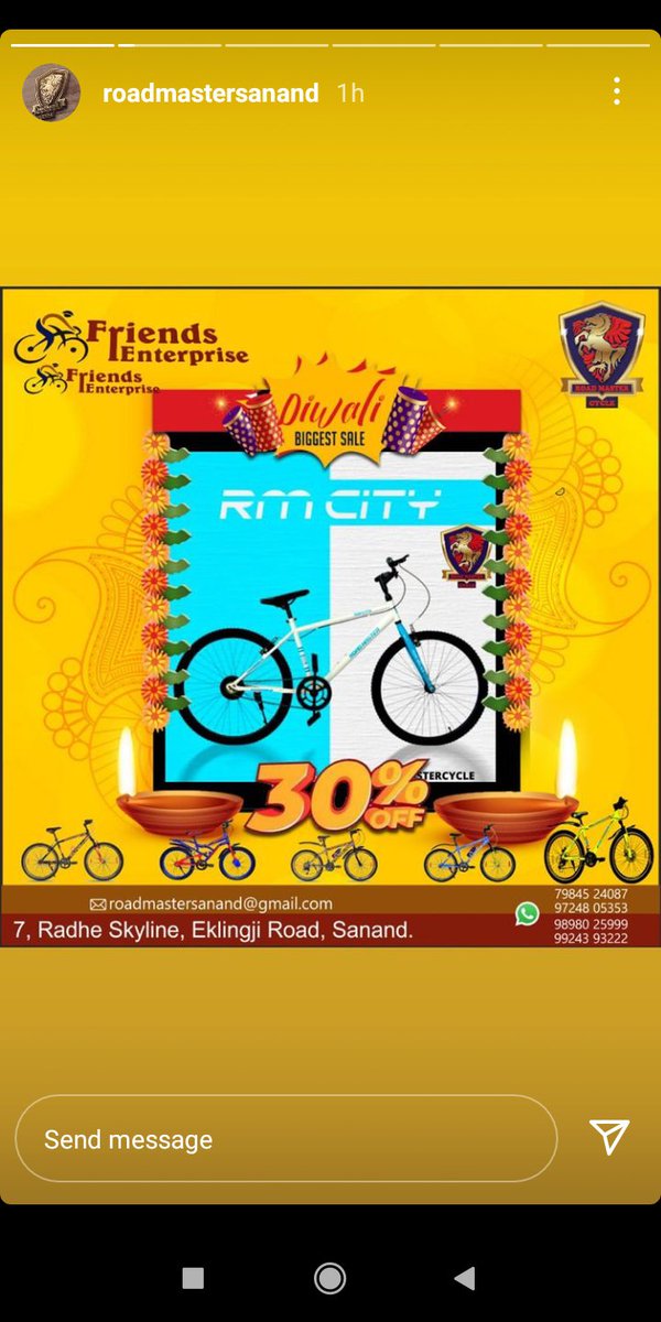 RoadmasterC's tweet photo. #Roadmaster #roadtrip #bicycle #doctor #fitness #ride #cyclelover #fun #bikes #favorite #roadmastercycle #brand #time #single #earth #trending #cyclejourney #colours #buycycle #kidslove #pollutionfree #moving #lifegoahead #singlejourney #enjoyment https://t.co/7KQCOcAFV5