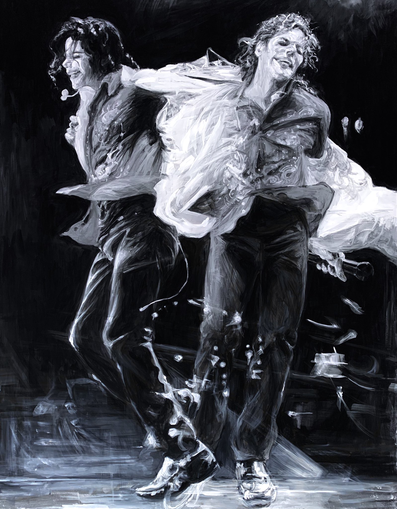 サカモト できました Final Step Size F50 Michaeljackson Dance Kingofpop Pencildrawing Pencilart Art Illustration Pencilsketch Drawing Sketch Acrylicpainting Acrylpainting Acrylgouache マイケルジャクソン ダンス
