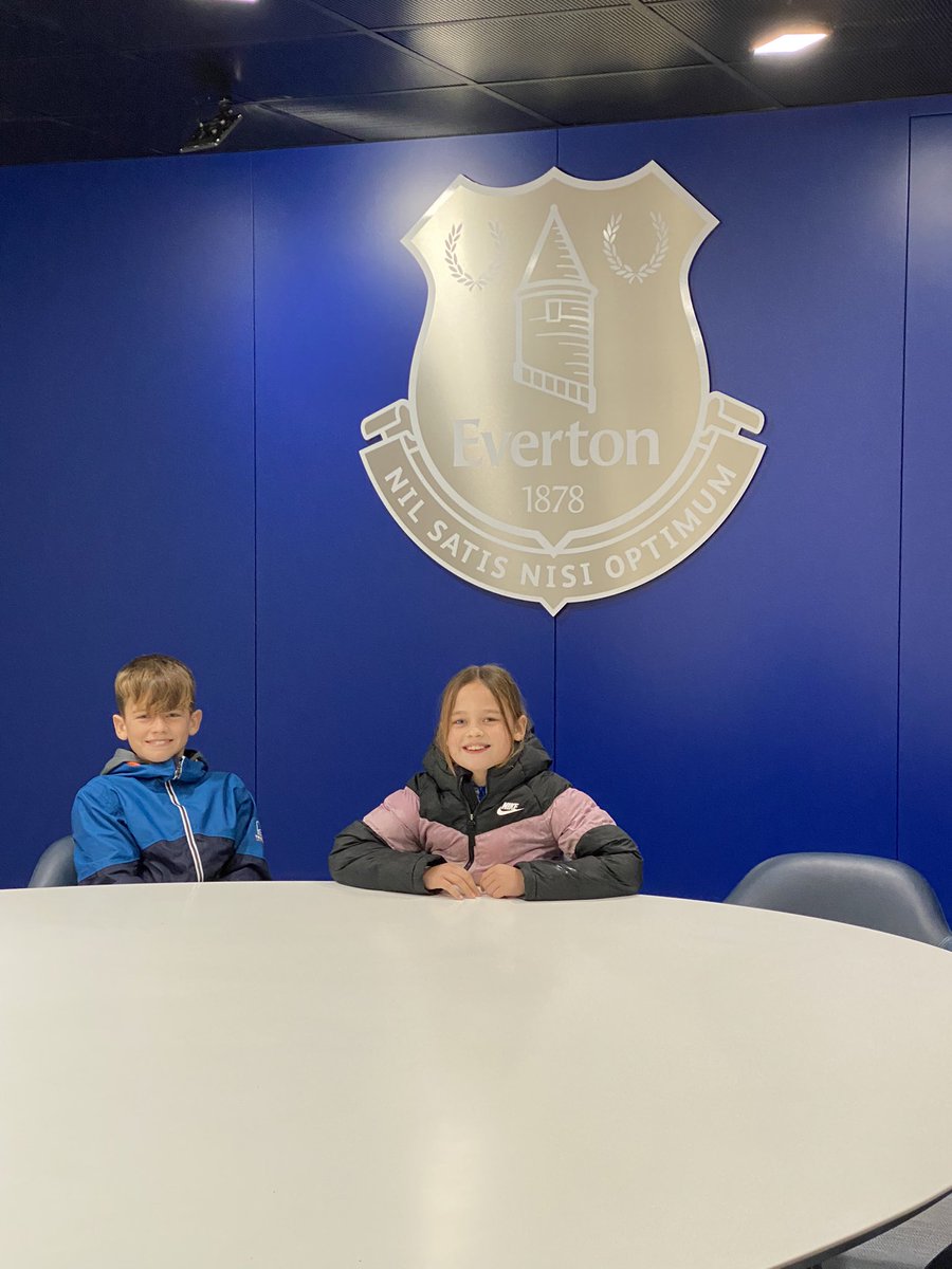 rwebbo81's tweet photo. Brilliant stadium tour at @Everton yesterday! The kids saved Rafa a job for Sunday's game and sorted the starting 11 for him. Harry put himself in the starting team obviously! @JPickford1 @andros_townsend @richarlison97 @22Demarai @anthonygordon24 @LucasDigne @seamiecoleman23 https://t.co/1CKaqPv79W