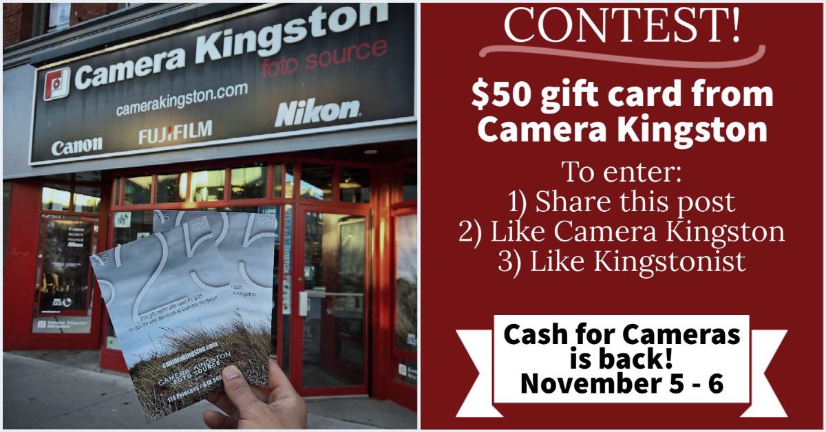 kingstonist's tweet photo. CONTEST!
Enter to win a $50 gift certificate to Camera Kingston foto source!

To enter:
1) Share this post
2) Follow @CameraKingston1
3) Follow @kingstonist 

We'll announce the winner here on Wednesday morning! https://t.co/hL3S6y9fq5