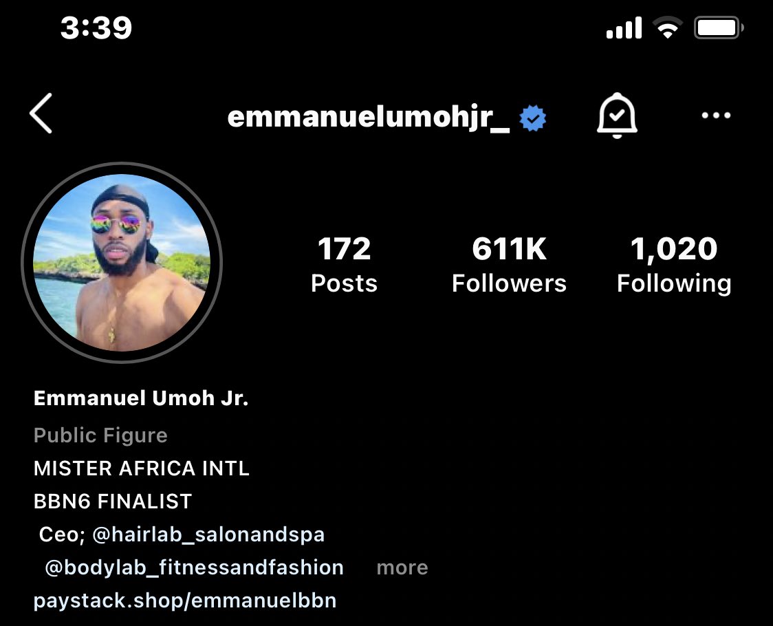 NurNooru's tweet photo. i come online n Emmanuel is verified on instagram 😩😩😩😩what a time to be happy 😩😩
#EmiratesBig25 
#EmmanuelUmoh https://t.co/xhEKGF8qHO