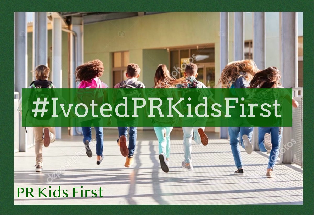 PRKIDSFIRST's tweet image. Thank you to all who supported us and Happy Election Day! 
#ivotedprkidsfirst