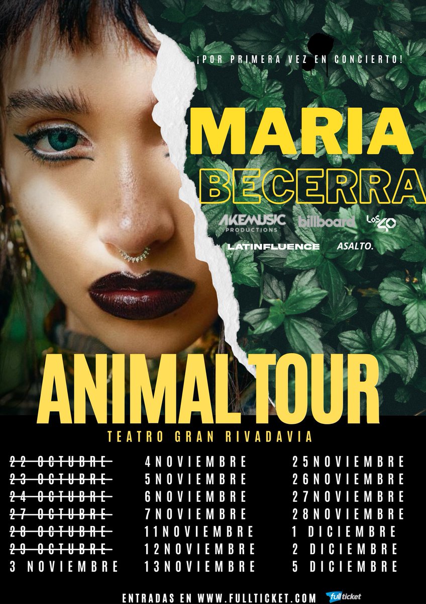 #ANIMALTour 🐅 llega mañana de nuevo al Teatro <a href="/GranRivadavia/">Teatro GranRivadavia</a> 💃🏼

👉🏼 ¿Quieres ir? ¡Aún quedan entradas! 🔗 ventas.fullticket.com 

🚨 Y RECUERDA: Si tienes entrada con Meet &amp; Great deberás estar 3hs antes del show