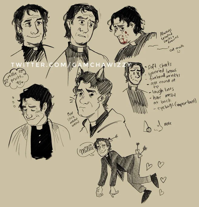 Small studies of Father Paul from #MidnightMass

Trying to simplify shapes and find a shorthand way to draw him 🙏 