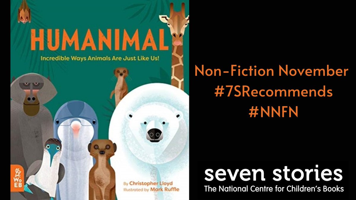7Stories's tweet photo. It’s #NonFictionNovember and we will be recommending a book a day for the rest of the month! Today's pick is Humanimal, which is full of surprising and interesting facts showing us showing us how alike us and our animal friends really are! @whatonearthbook #7SRecommends #NNFN https://t.co/5cPaINxt5k