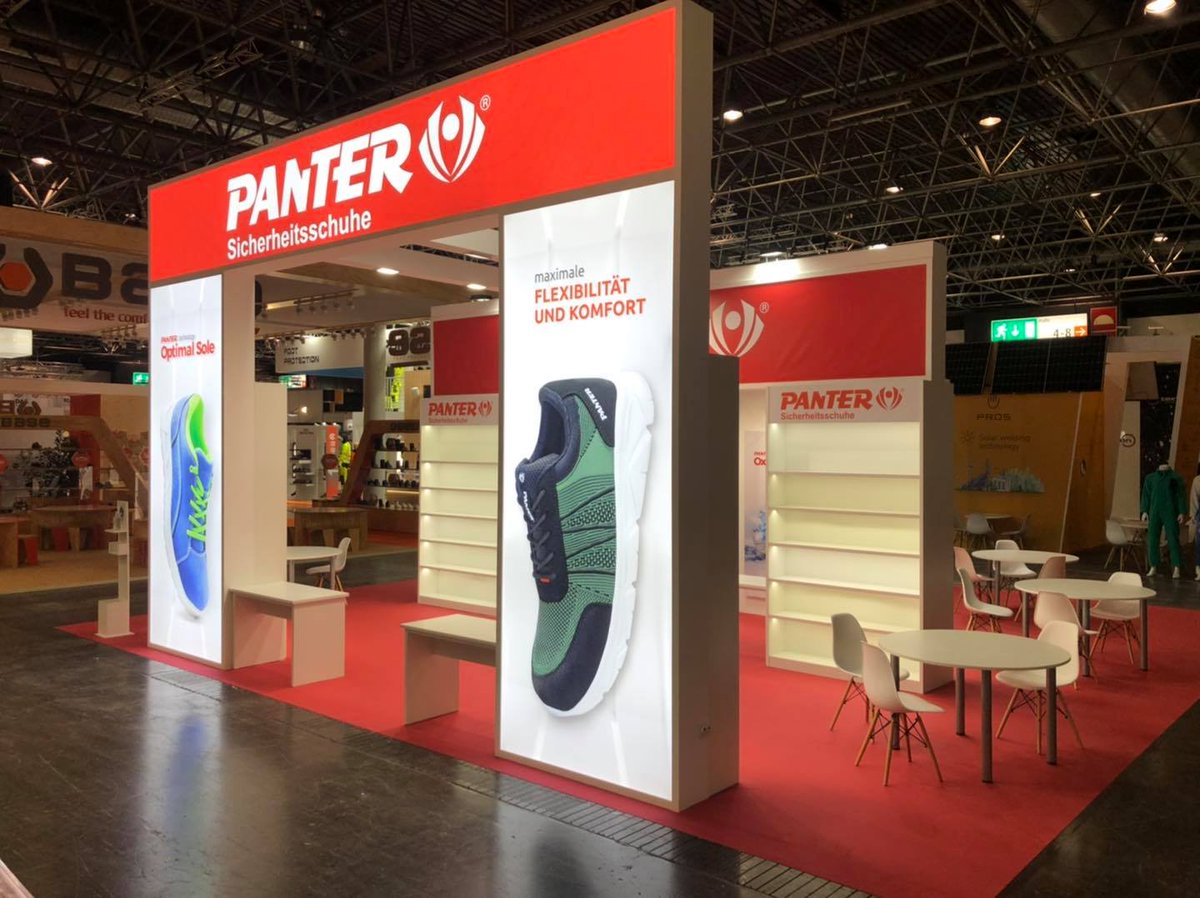 ioanddesign's tweet photo. Stand done for @Panter_Calzado at @AplusATradeFair in @MD_GmbH 
#aplusa2021 https://t.co/y929E9RBJE