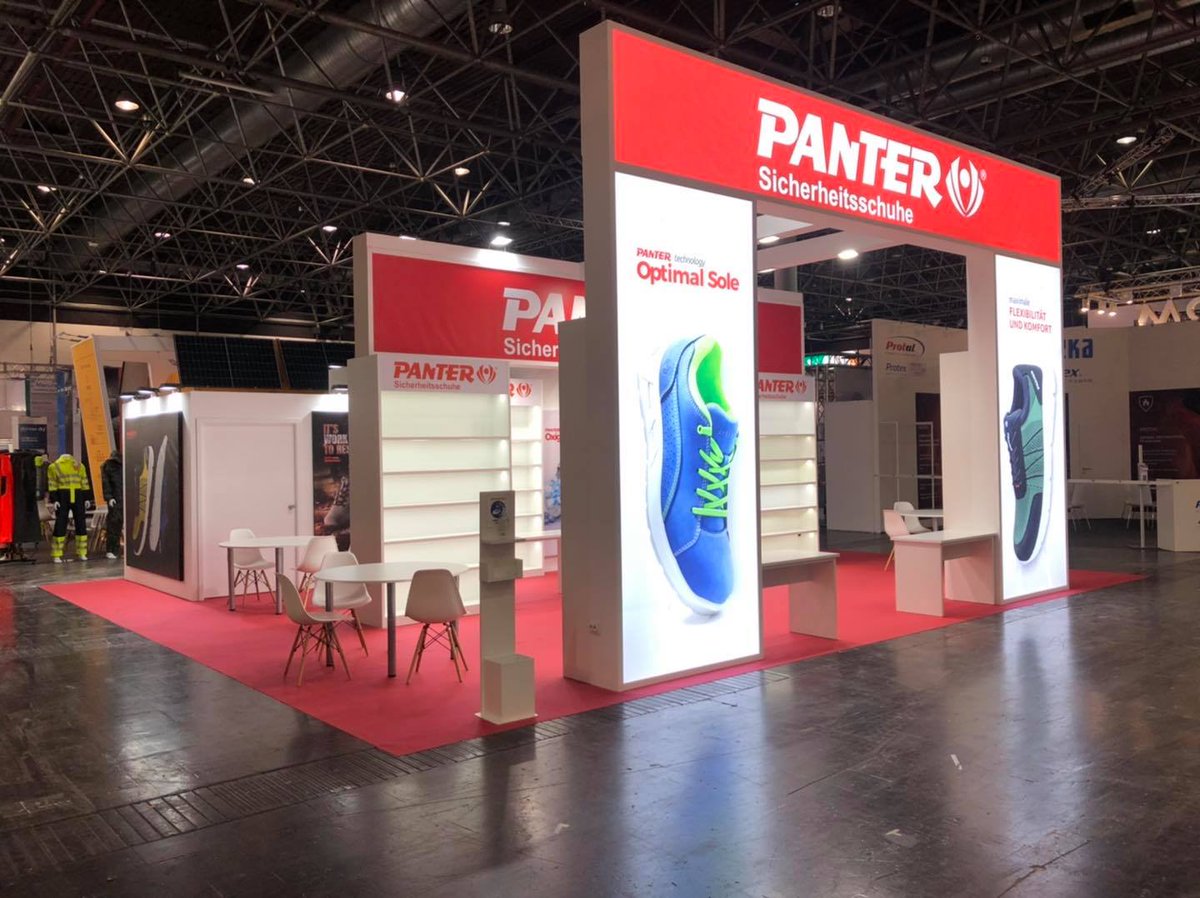 ioanddesign's tweet photo. Stand done for @Panter_Calzado at @AplusATradeFair in @MD_GmbH 
#aplusa2021 https://t.co/y929E9RBJE