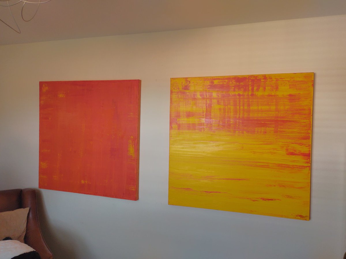 I love these autumn shades and would love to see them on your wall