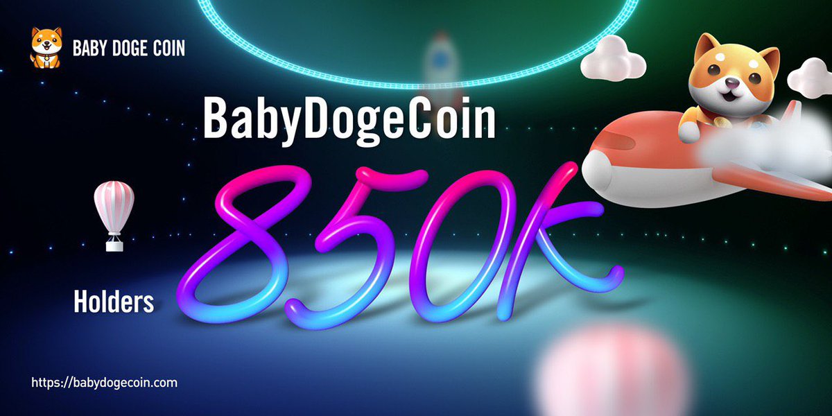 We passed 850,000+ #BabyDoge holders