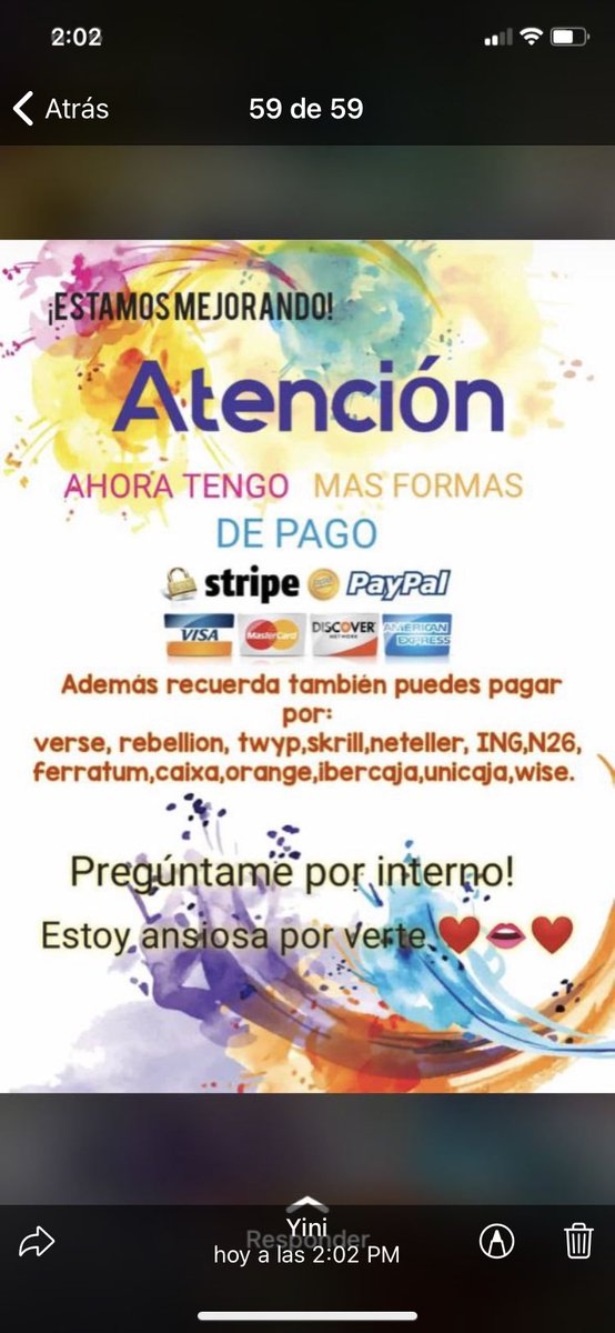 bernal_paulitha's tweet photo. Disponible en https://t.co/IfWm3HDPp0 WhatsApp  +34 634 12 25 41  Skype live:.cid.baef250c64bac39b https://t.co/8IWobfAKVi