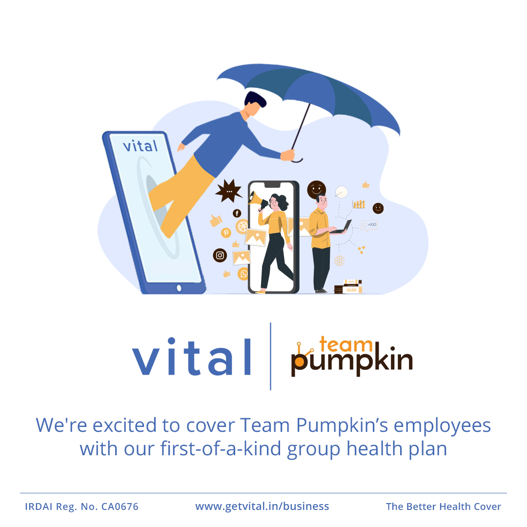 vitalhealthplan's tweet image. Super excited to be partnering with Team Pumpkin in covering their employees' health.

Secure your work family with #thebetterhealthcover today - visit getvital.in/business

#thebetterhealthcover #grouphealthplan #happpydiwali