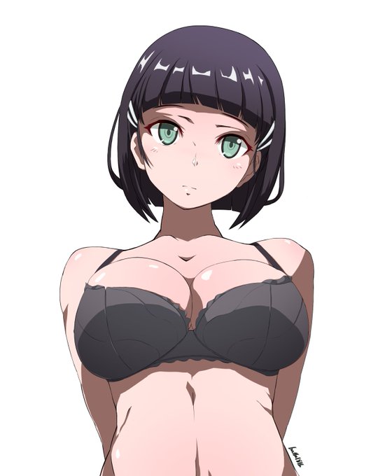 描きかけ直葉
目のハイライト消すと一気に催眠モノ
ブラのレース描くとなると難しくて一旦停止…
外ハネも調整したいね 