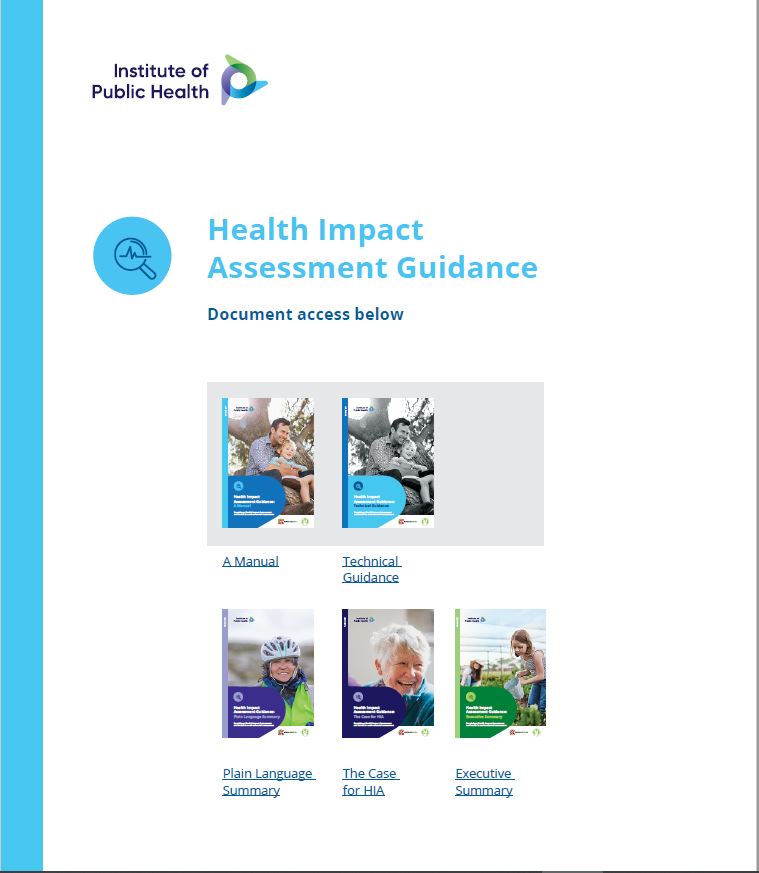 #NewHIAGuidance
The full suite of updated HIA Guidance documents can be found at  publichealth.ie/hia

#BuildHealthierCommunities
#ReduceHealthInequalities