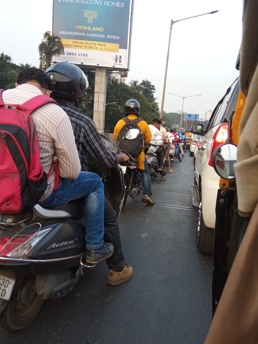 nagpai's tweet image. To live in Mumbai, you will soon only need a tent in your car. The more I step out, the more I bless my #remoteJob #distributedwork
