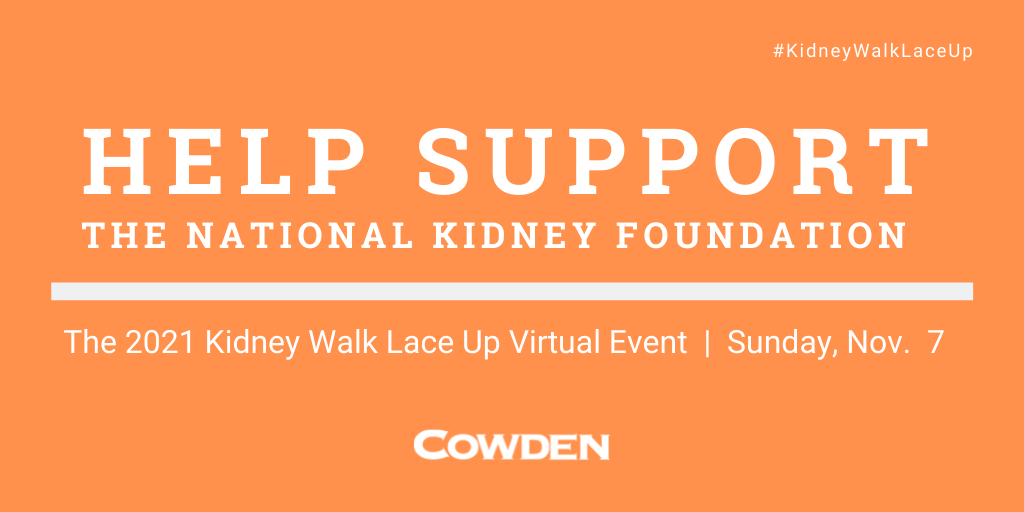 ElliotDofCowden's tweet photo. Together, we will show others that they are not alone, and that we will support the kidney community every year, no matter what. Will you join me? #KidneyWalkLaceUp https://t.co/pqYEFaYhIc https://t.co/waBYJRq9Ds