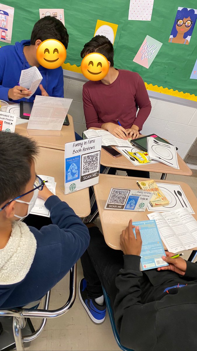 We visited “Starbooks” last week to select our next lit circle book. The kids sampled audio, digital, and print versions of 6 awesome titles before making their decision. #openlystraight was a big favorite!