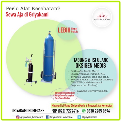 griyakamihc's tweet photo. Jika Perlu Sewa Tabung Oksigen &amp; Alat kesehatan Homecare berkualitas hubungi Griyakami Telp: (022) 7272416 WA: 083822850596 

#novemberrain #sewaalatkesehatan #infobdg #sewaalkes #isiulangoksigen24jam #alatmedis #homecare #alkes #reparasialkes #Lazada1111 https://t.co/EhKrHPkTGt