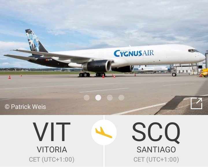 infoSCQ's tweet photo. Esta preciosidad de Boeing 757 carguero está operando hoy para DHL entre Vitoria y Santiago de Compostela ✈

#Galicia #mercancías #SCQ https://t.co/AuQVk2qYM6