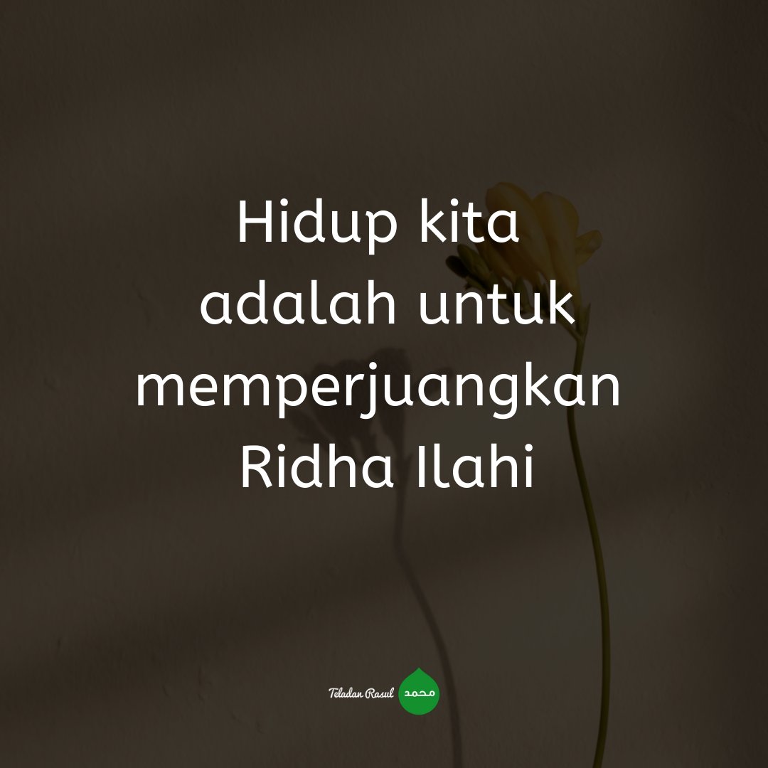 Yaa Rabb kami harapkan ridha-Mu dalam hidup kami #TeladanRasul #ridhaAllah