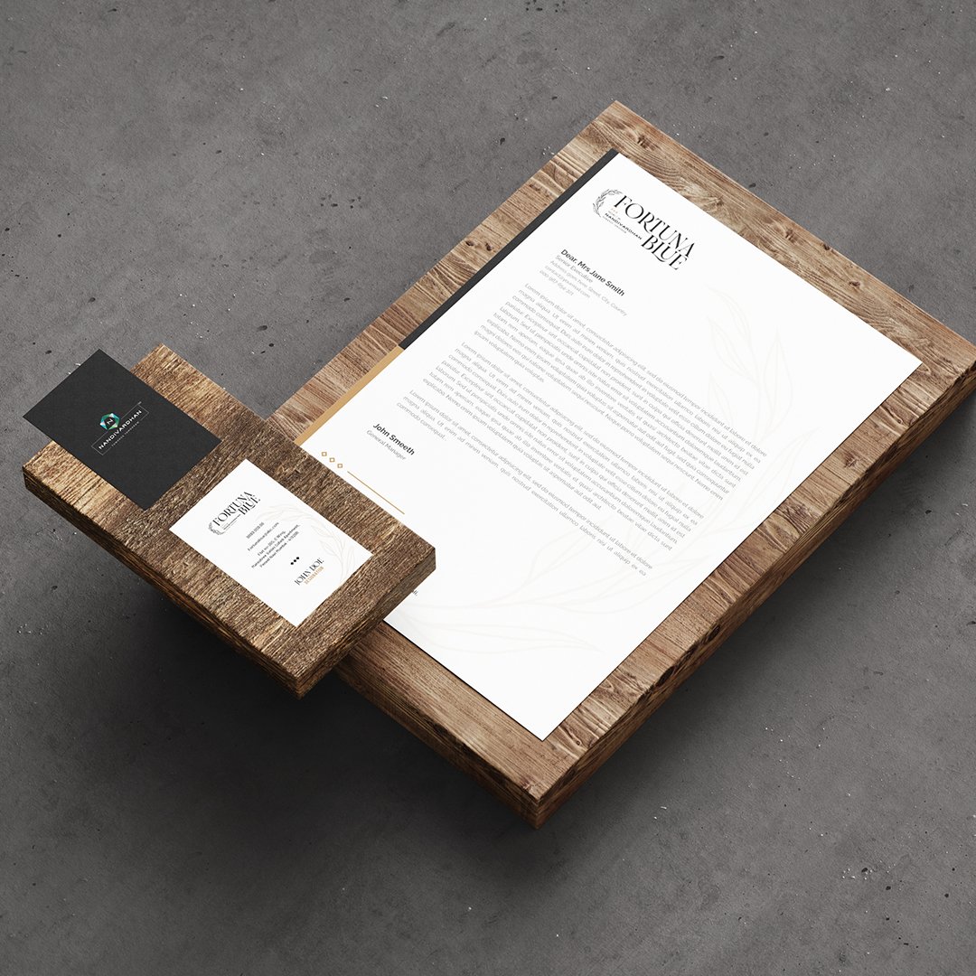 olioglobaltech's tweet photo. Comprehensive Brand identity designed for 'Fortuna Blue'- a reputed Real Estate firm. The all-inclusive branding delight involved brand name, logo, letterhead, envelope and business cards. 
@Nandivardhan__
 #LevelUpWithOlio
#OlioSolutions  #brandidentitydesign #brandingsolutions https://t.co/CtrQWQyrBL