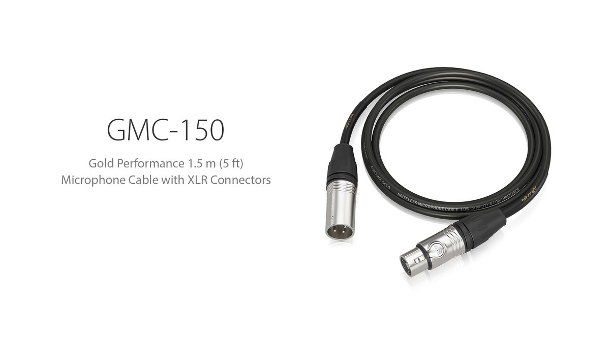 Behringer's tweet photo. GMC-150
🔗https://t.co/F9WsAzKYbo
Share your passion with the help of the GMC-150. It connects your microphone directly to any XLR audio input and is optimized for microphones and musical instruments.
List Price: $7.90
#Behringer #GMC150 #EUROLINKGOLDSeries #MicCable https://t.co/dFB4Fy8zad