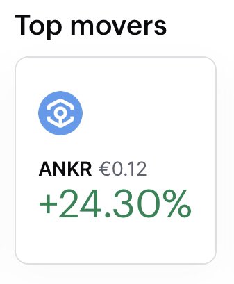 ANKR1DOLLAR's tweet photo. Another day in paradise 💙 #ANKR One thing is sure: $1 will be reached earlier than €1 https://t.co/ZBPkCAsbBi
