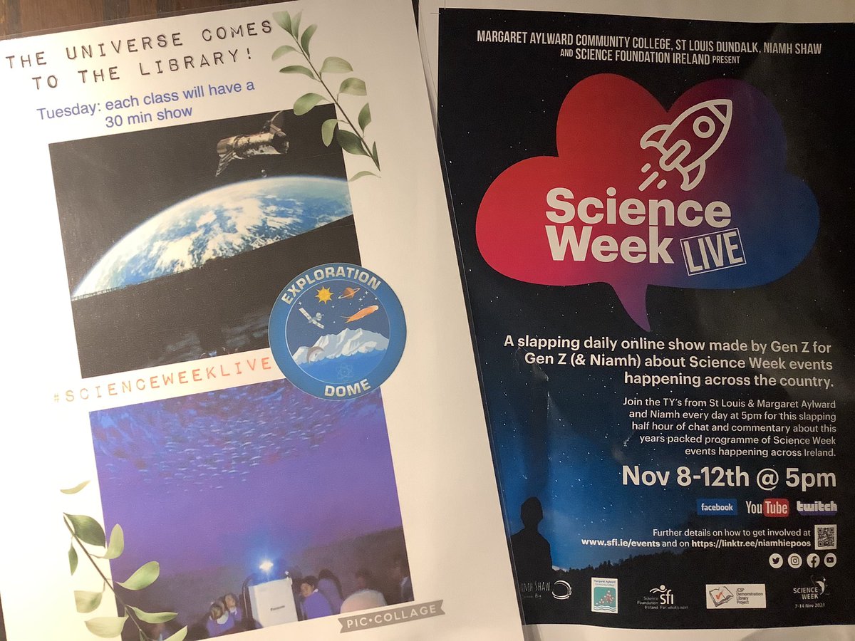 ellenfieldlib's tweet photo. TYs will be filming today at @ExplorationDome for their #ScienceWeekLive show with @Dr_Niamh_Shaw! @jcsplibraries @cdetbcdu @macc_whitehall @SineadD90685636 @scienceirel https://t.co/FVe0dG2zXU