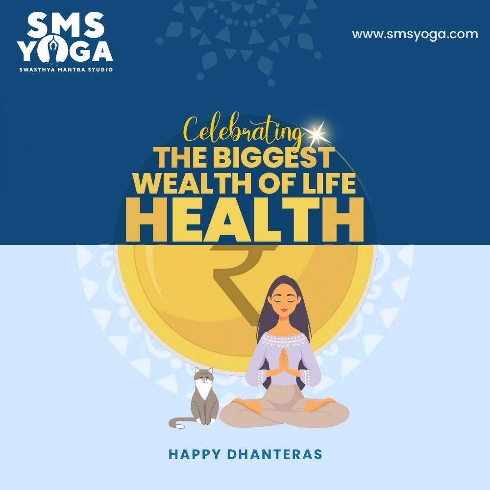 sms_yoga's tweet photo. Preserve your wealth, healthy forever with the blessings of Maa Laxmi. We wish you a Happy Dhanteras!

#SMSYoga #SwasthyaMantraStudio #Dhanteras #HappyDhanteras #Celebration #RefinedLiving #Yoga #Meditation #Pranayama #YogaIndia #YogaaAtHome #YogaFun #HealthyLifestyle https://t.co/DSORqGyMZo