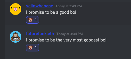 Mighty_Meta's tweet photo. #shibarmy and #dogearmy - we have our first 2 goodest bois pledging to #doge (and getting on that whitelist 👀😲🤯). 

There's only 98 whitelist spots left, so, do you promise to be a good boi?! Join the discord now!! https://t.co/uJUecPjmO3 

#nfts #nftcommunity #tothemoon https://t.co/L8UCfZb0aJ
