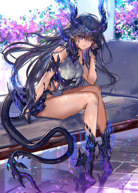 黒竜の憂鬱 #オリジナル https://t.co/nRfGaRTBzl 